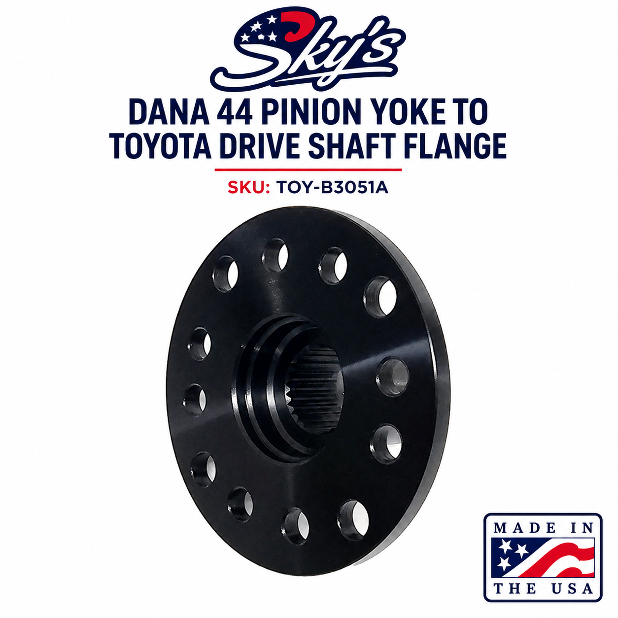 ウサコ44 Dana 44 Pinion Yoke to Toyota Drive Shaft Flange – Sky's Offroad