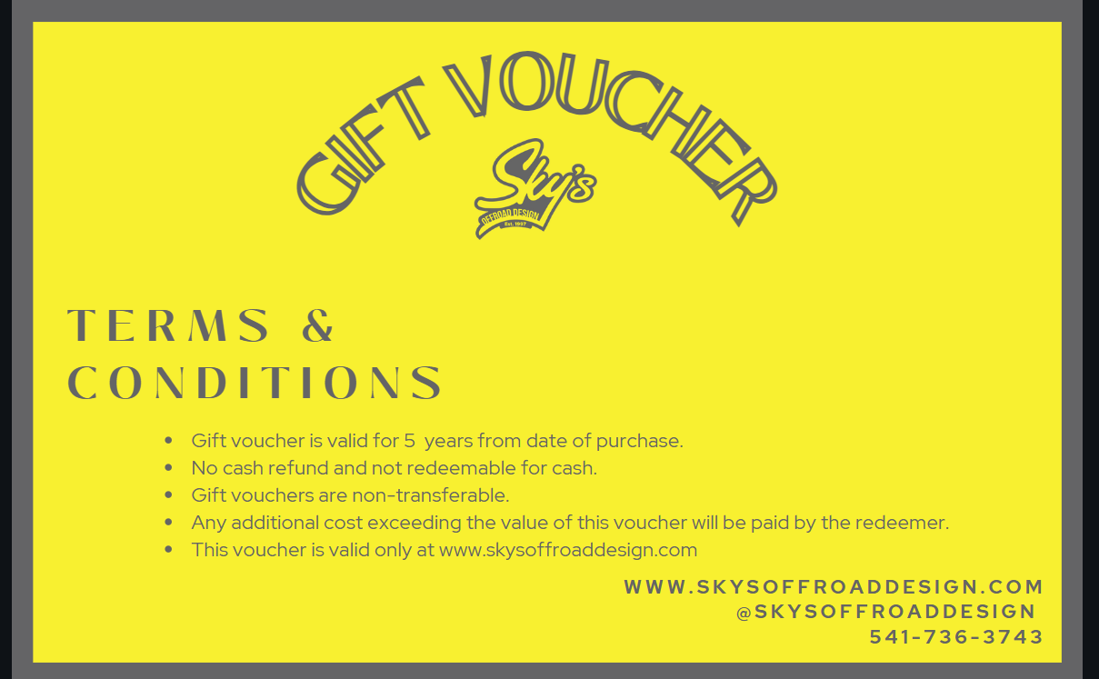 Sky's Gift Vouchers