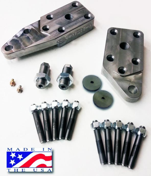 Dana 60 Kingpin Reid Knuckles and 5 Stud Steering Arms Kit