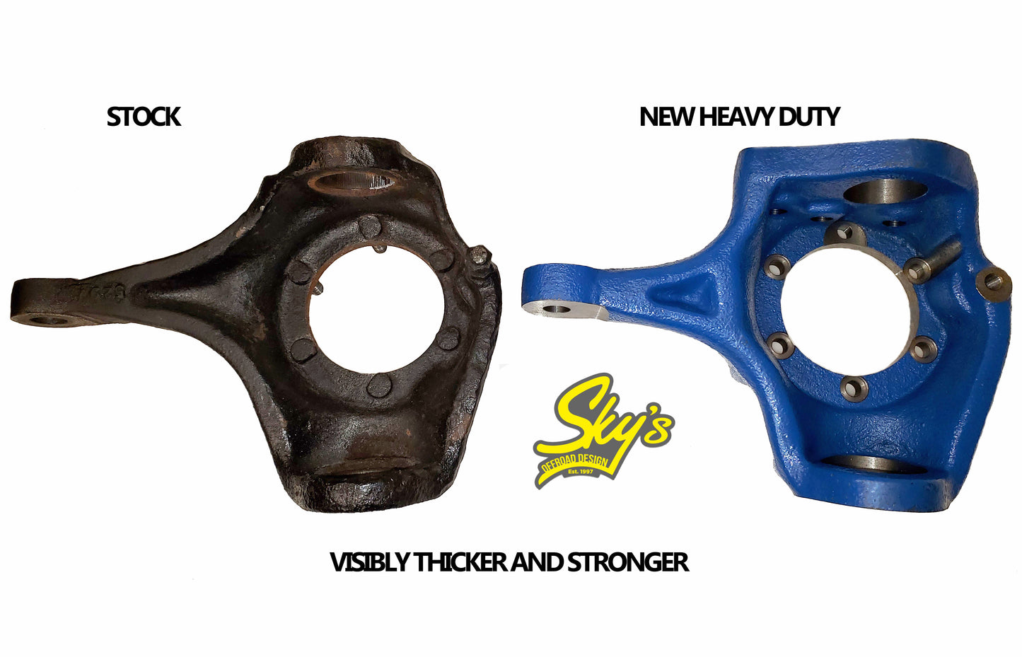 New HD 4 Stud Flat Top Dana 44 Knuckles