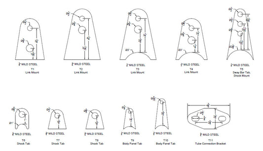 Assorted Shock/Link Tabs