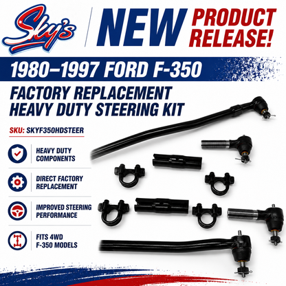 1980-1997 Ford F-350 Heavy Duty Steering Kit.