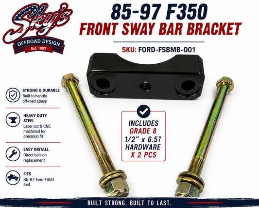 85-97 F350 Front Sway Bar Bracket