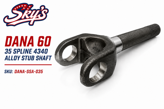 Dana 60 35 Spline 4340 Alloy Stub Shaft