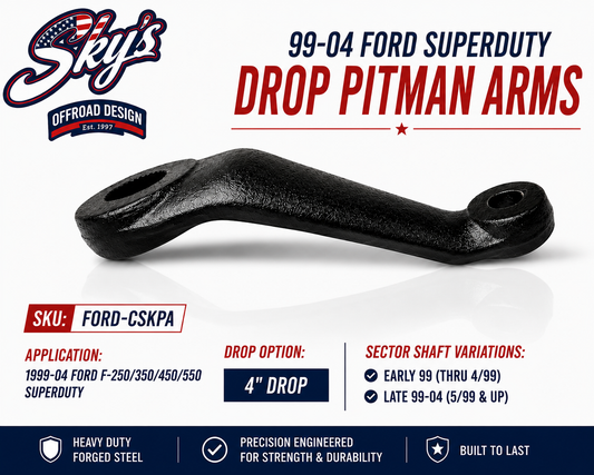 99-04 Ford Superduty Drop Pitman Arms