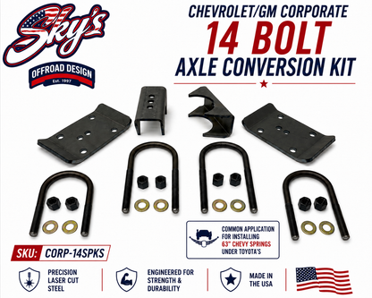 Chevrolet/GM Corporate 14 bolt Axle Conversion Kit