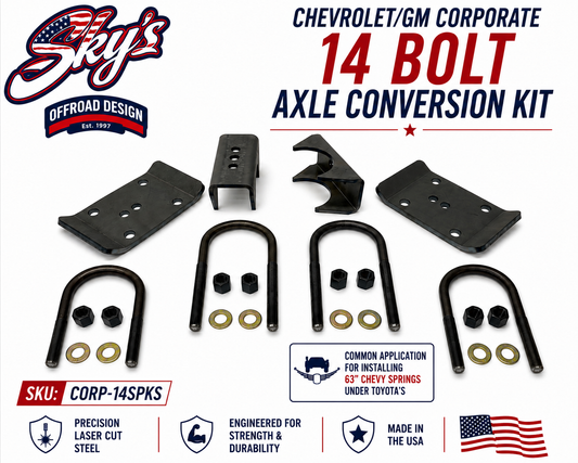 Chevrolet/GM Corporate 14 bolt Axle Conversion Kit