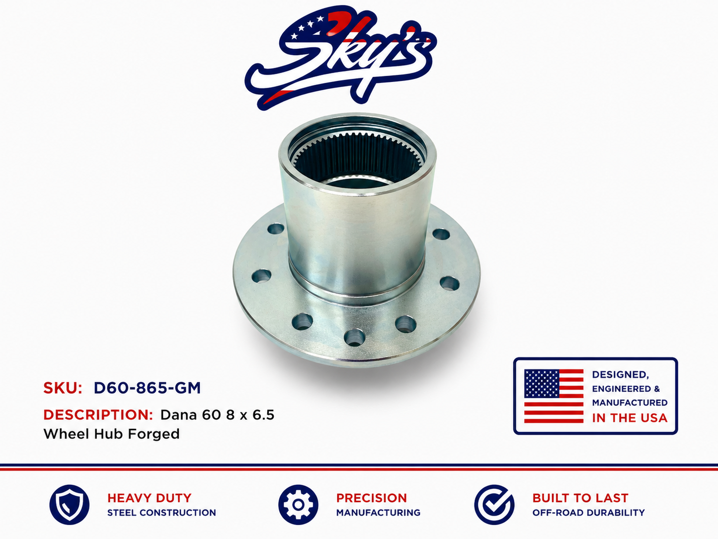 Dana 60 8 x 6.5 Wheel Hub Forged.