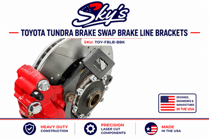 Toyota Tundra Brake Swap Brake Line Brackets