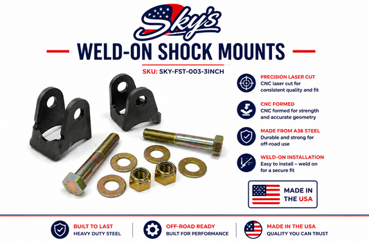 Weld-on Shock Mounts