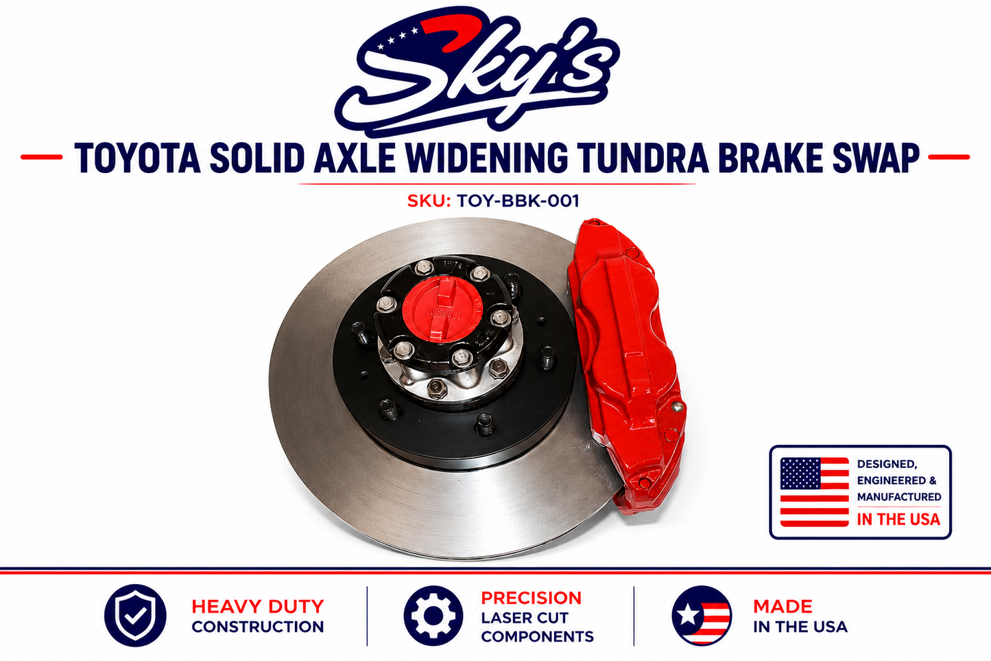Toyota Solid Axle Widening Tundra Brake Swap