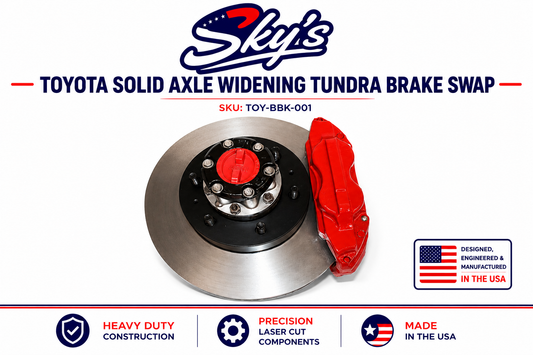Toyota Solid Axle Widening Tundra Brake Swap