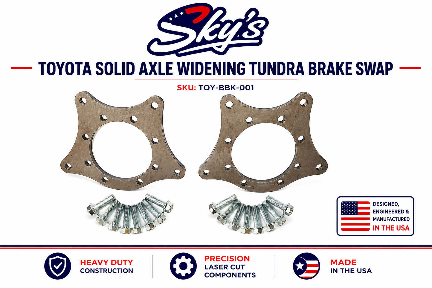 Toyota Solid Axle Widening Tundra Brake Swap