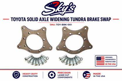 Toyota Solid Axle Widening Tundra Brake Swap
