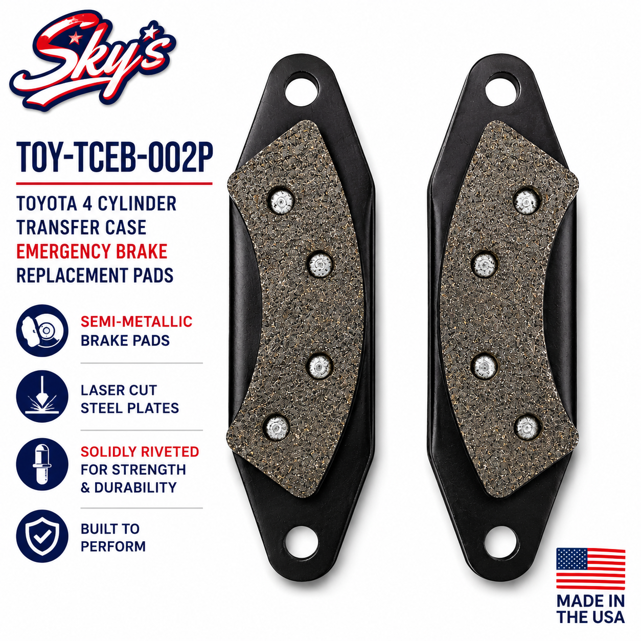 Toyota 4 Cylinder Transfer Case Emergency Brake Replacement Parts