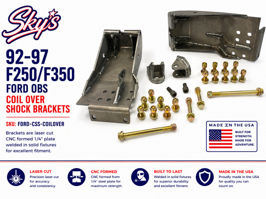 92-97 F250/F350 Ford OBS Coil Over Shock Brackets
