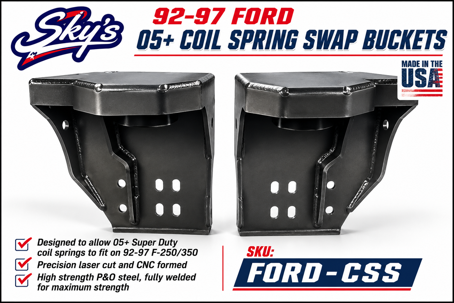 92-97 05+ Coil Spring Swap Buckets