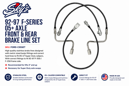 92-97 F-Series 05+ Super Duty Conversion Brake Lines