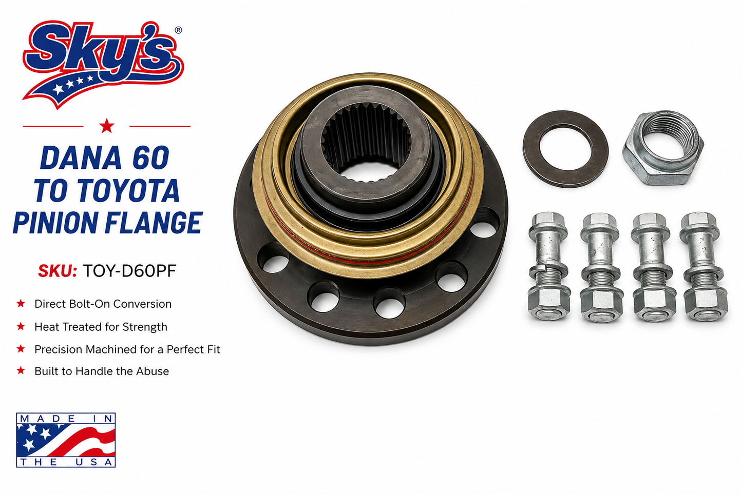Dana 60 to Toyota Pinion Flange