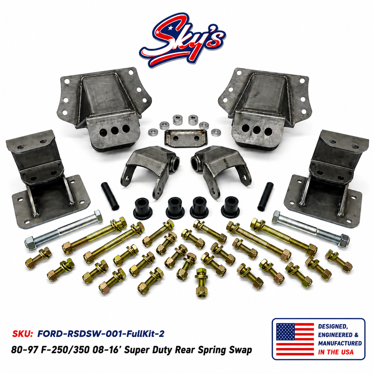 80-97 F-250/350 08-16' SD Rear Spring Swap