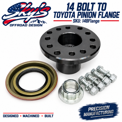 14 Bolt to Toyota Pinion Flange