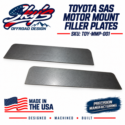 Toyota SAS Motor Mount Filler Plates