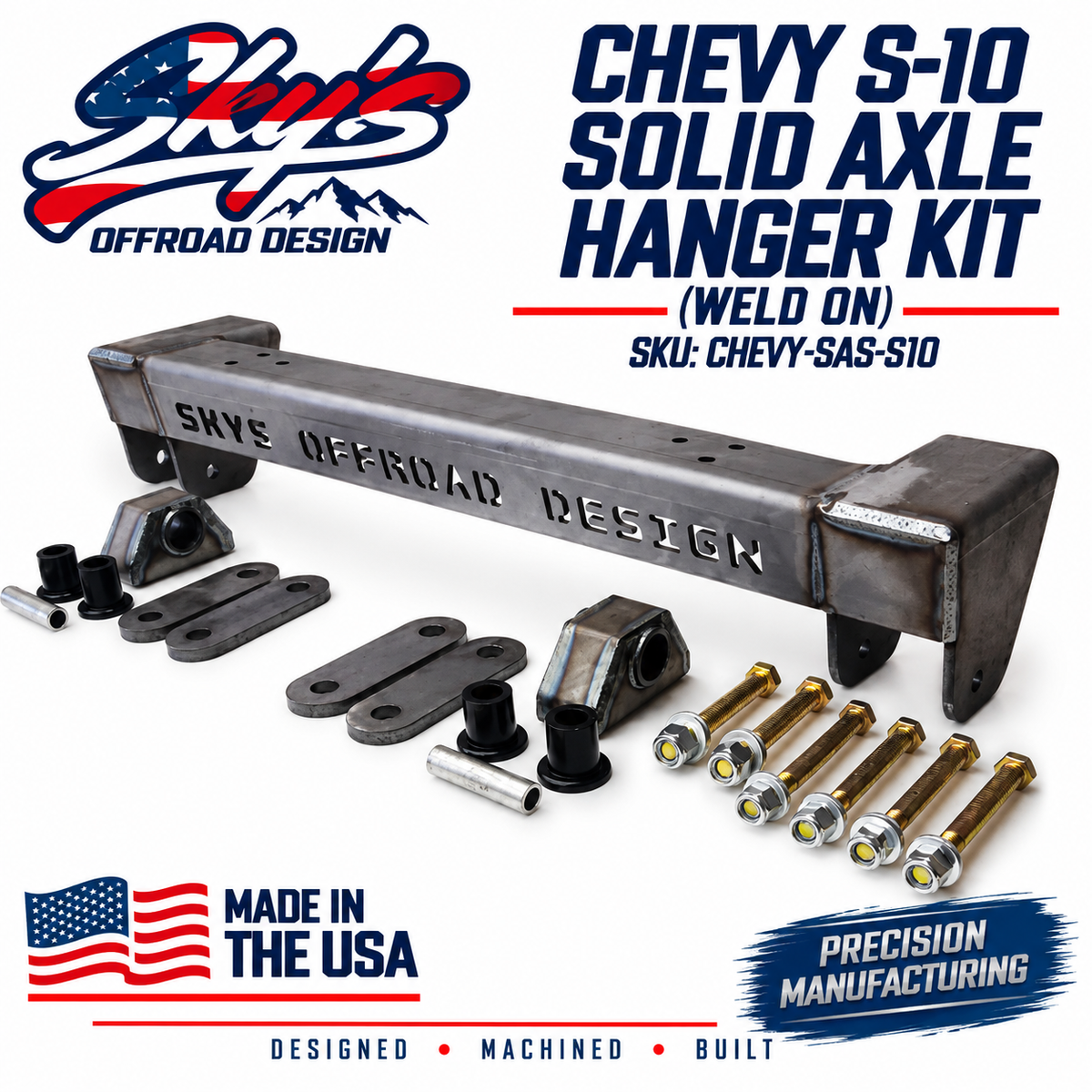 Chevy S-10 Solid Axle Hanger Kit (Weld On)