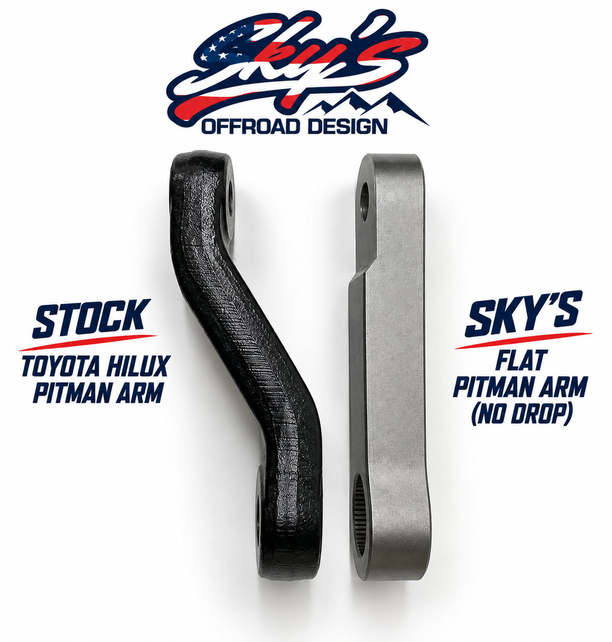 Toyota Hilux 4x4 IFS Steering Box Chromoly Pitman Arm