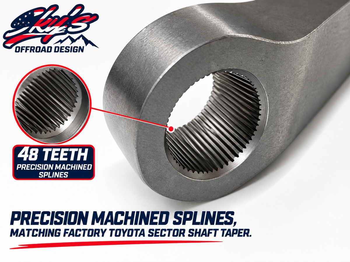 Toyota Hilux 4x4 IFS Steering Box Chromoly Pitman Arm