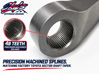 Toyota Hilux 4x4 IFS Steering Box Chromoly Pitman Arm