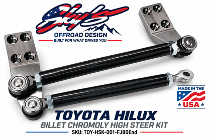 Toyota Hilux Billet Chromoly High Steer Kit