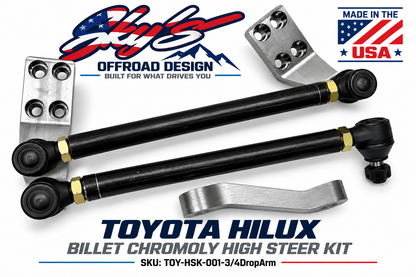 Toyota Hilux Billet Chromoly High Steer Kit