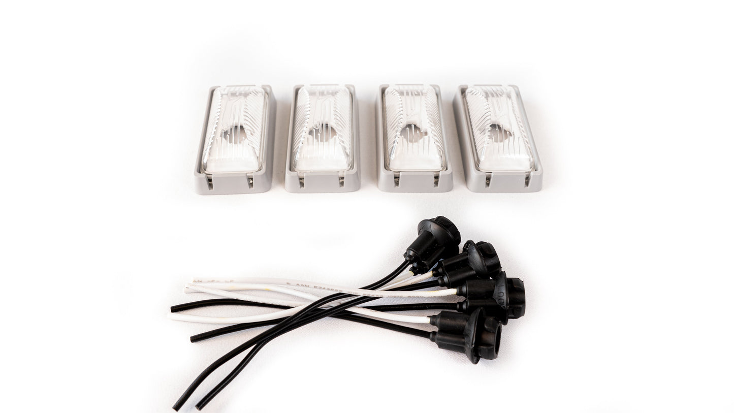 Complete Performance Clear OBS Dually Fender Light Kit - 1980-1997 Ford F-Series