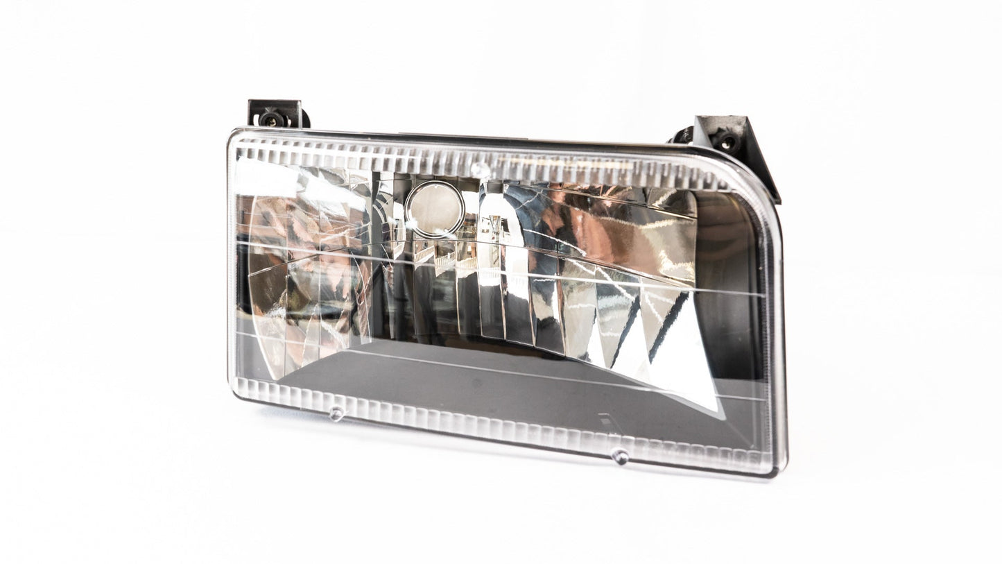 Complete Performance Six Piece Clear Black Headlight Kit - 1992-1997 Ford F-Series & Bronco