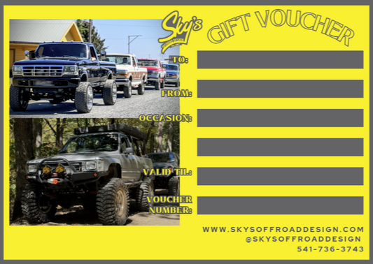 Sky's Gift Vouchers