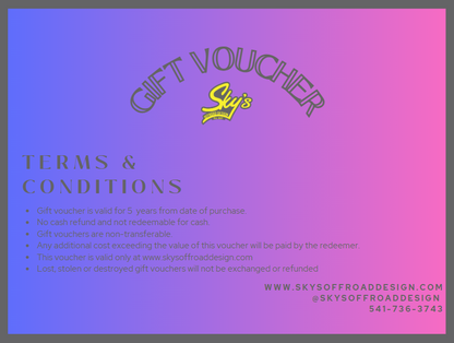 Sky's Gift Vouchers