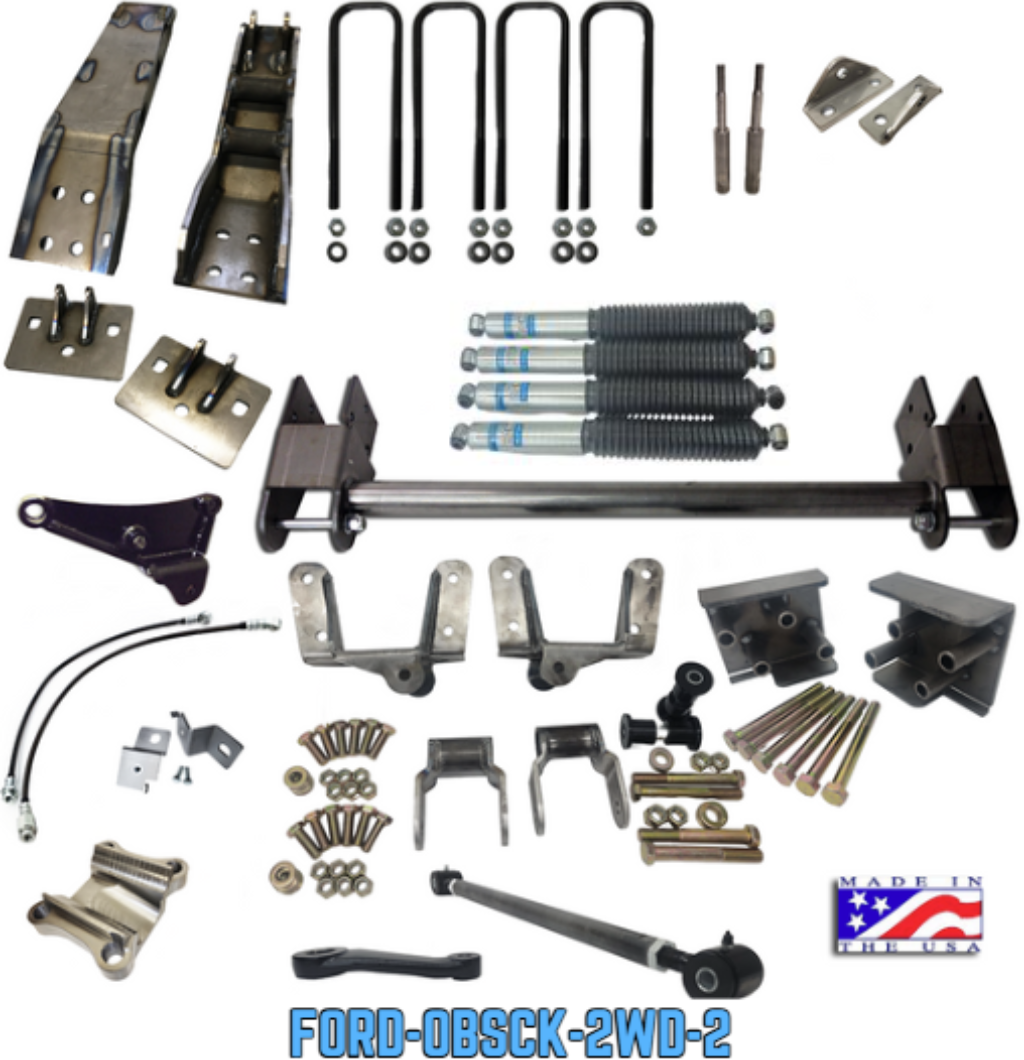 1992-97 Ford F-250/350 2" OBS Spring COMPLETE 2WD to 4WD Kit