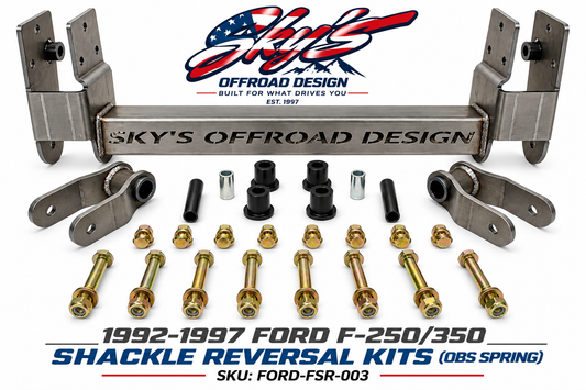 1992-1997 FORD F-250/350 Shackle Reversal Kits (OBS Spring)