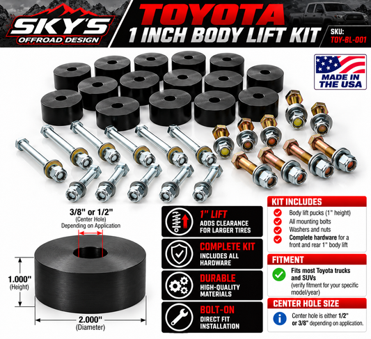 Toyota 1 Inch Body Lift Kit