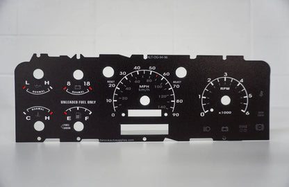 92-96 Cluster Faceplate Kit - XLT Original - Gas
