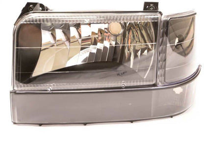 Complete Performance Six Piece Clear Black Headlight Kit - 1992-1997 Ford F-Series & Bronco