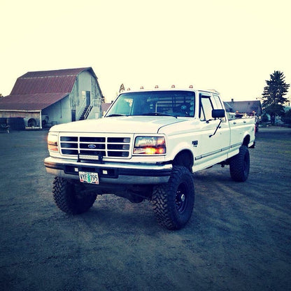 Complete Performance Six Piece Clear Black Headlight Kit - 1992-1997 Ford F-Series & Bronco