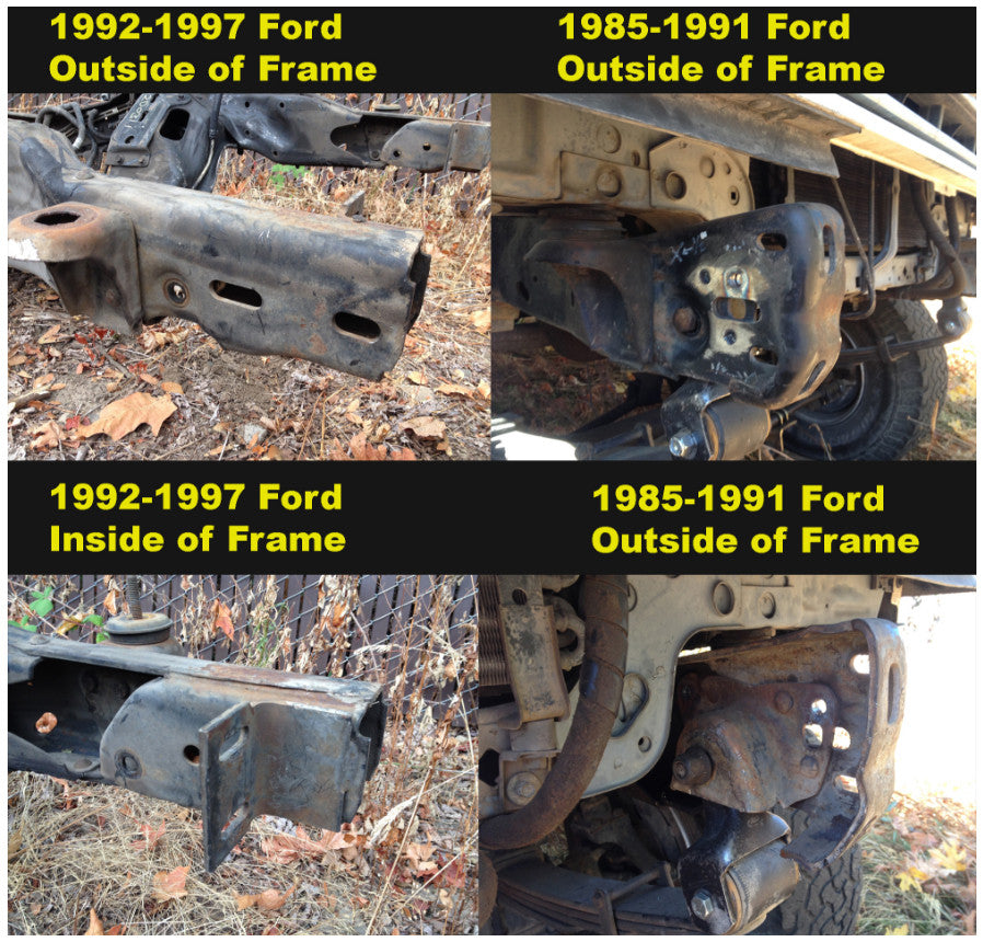 92-97 F-250/350 Shackle Reversal Kits (Super Duty spring)